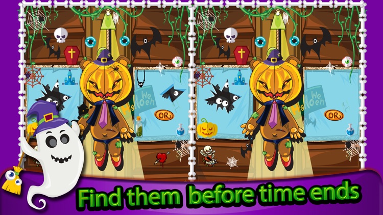 Find & Spot the Difference:kids Halloween Edition