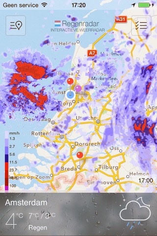Regen Radar NL screenshot 4