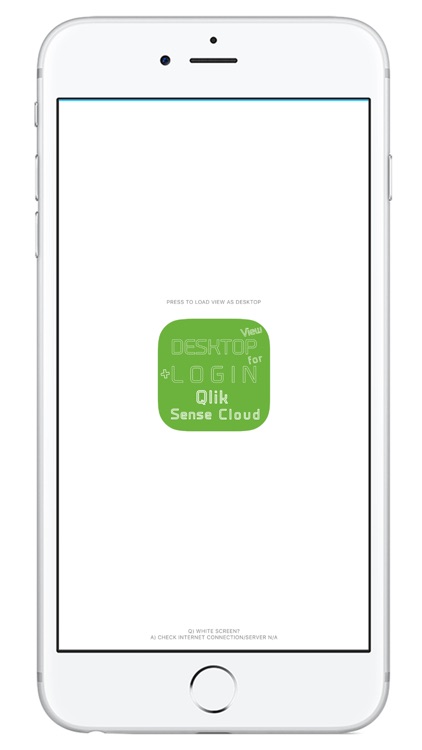 DESKTOP VIEW + LOGIN for Qlik Sense Cloud