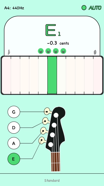 Bass guitar tuner Free