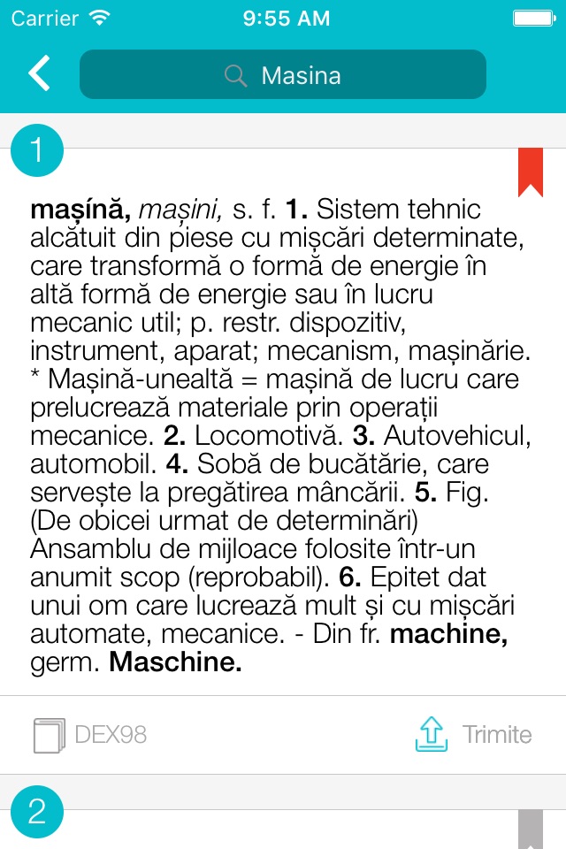 Dicționar de buzunar screenshot 2