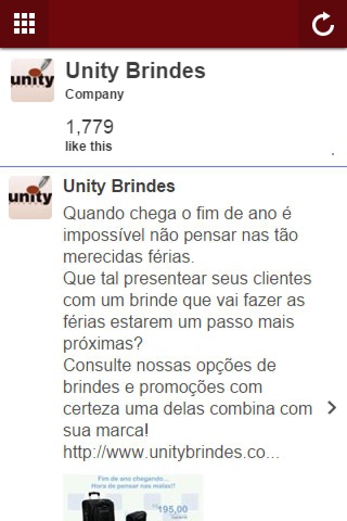 Unity Brindes screenshot 2