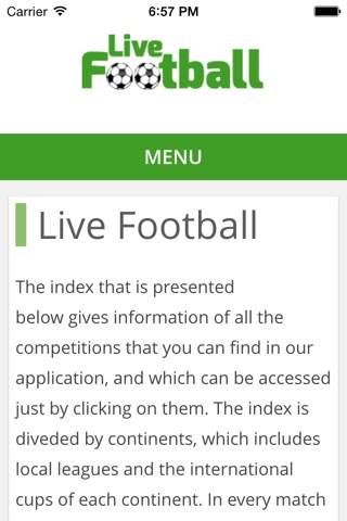 Live Football App screenshot 2