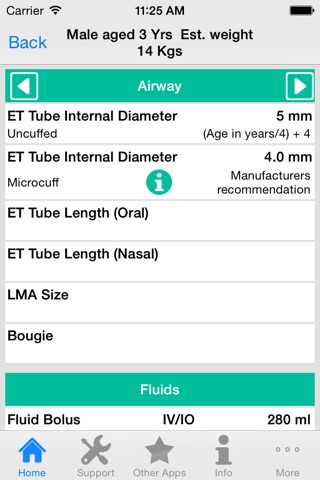 PICU Calculator Lite screenshot 3