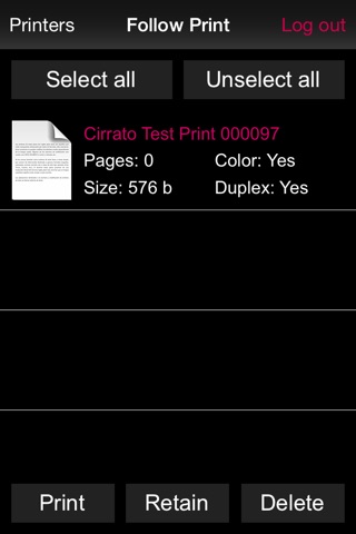 Cirrato Mobile Print screenshot 3