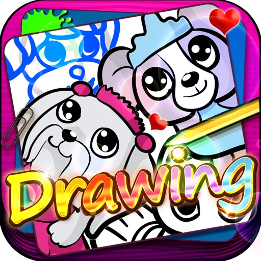 Draw & Paint Coloring Book -"For Chi Chi Love Pet"