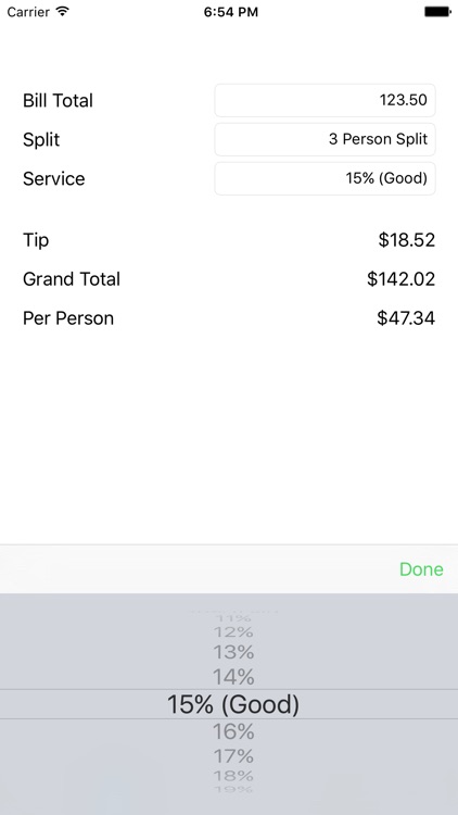 Tip Calculator - Simple Way To Calculate Tips screenshot-3