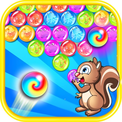 Squirrel  Bubble Shooter Deluxe-Free Bubbles Games Icon