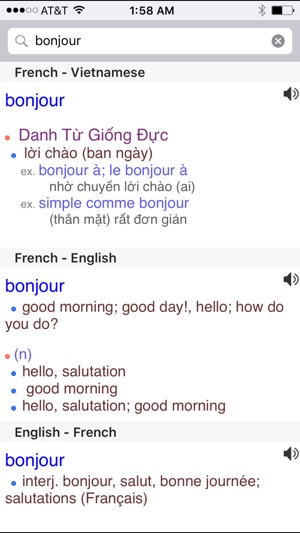 Vietnamese English French