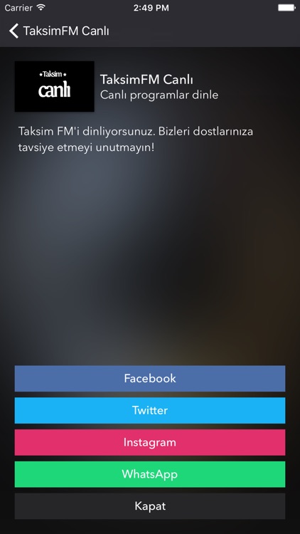 TaksimFM Radio screenshot-3