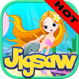 Mermaid Princess Jigsaw - Learning fun puzzle game