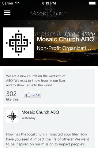 Mosaic Church ABQ screenshot 2