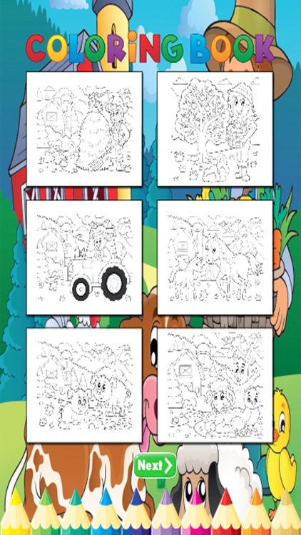 Animal Farm Coloring Book - for Kids