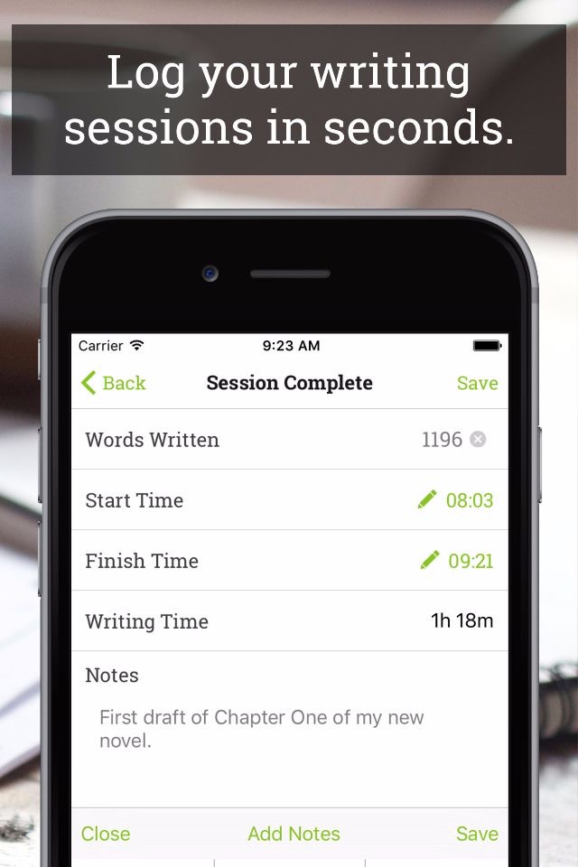 Wordly - Effortless Word And Time Tracking For Writers screenshot 2