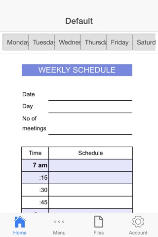 Week Schedule screenshot 2