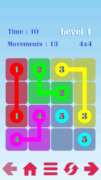 Draw lines: Number puzzle