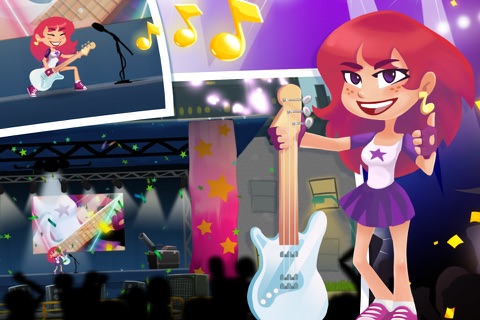 Run and Rock-it Kristie - fast-paced platforming gameplay and cool guitar solos in one game screenshot 3