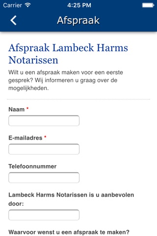 Lambeck Harms Notarissen screenshot 3