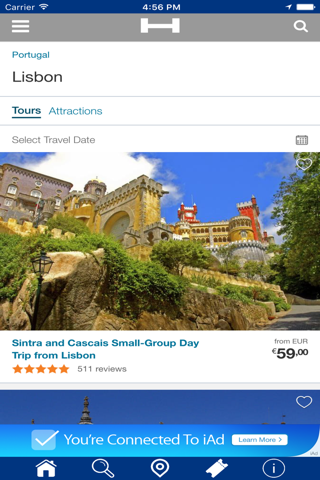 Lisbon Hotels + Compare and Booking Hotel for Tonight with map and travel tour screenshot 2