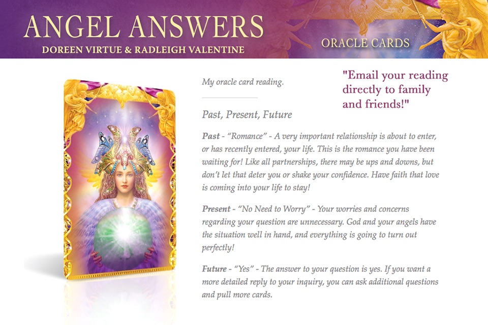 Angel Answers Oracle Cards screenshot 3