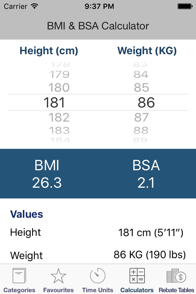 ASA Relative Value Guide screenshot 4