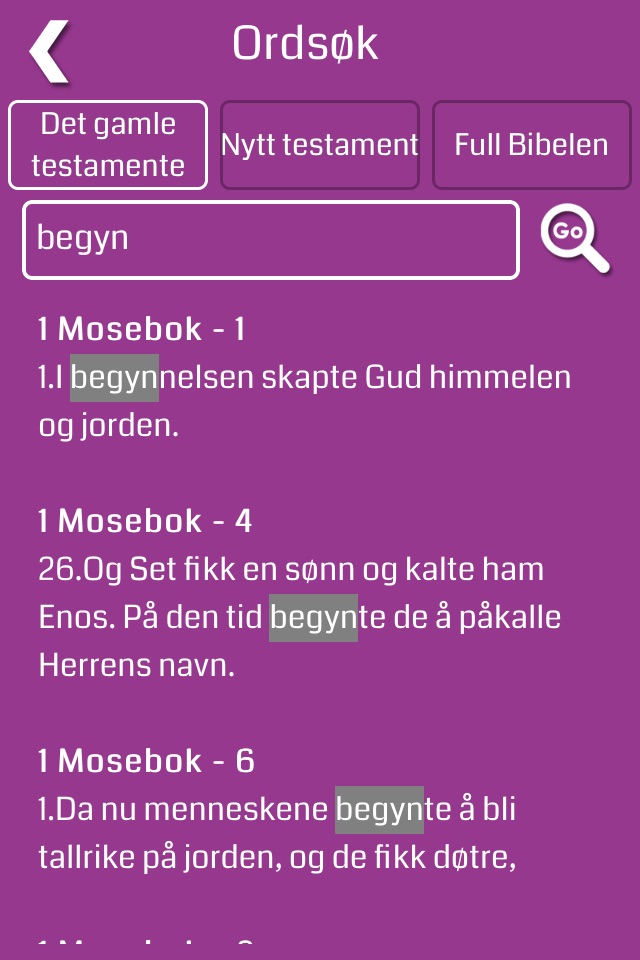 Norwegian Bible screenshot 4