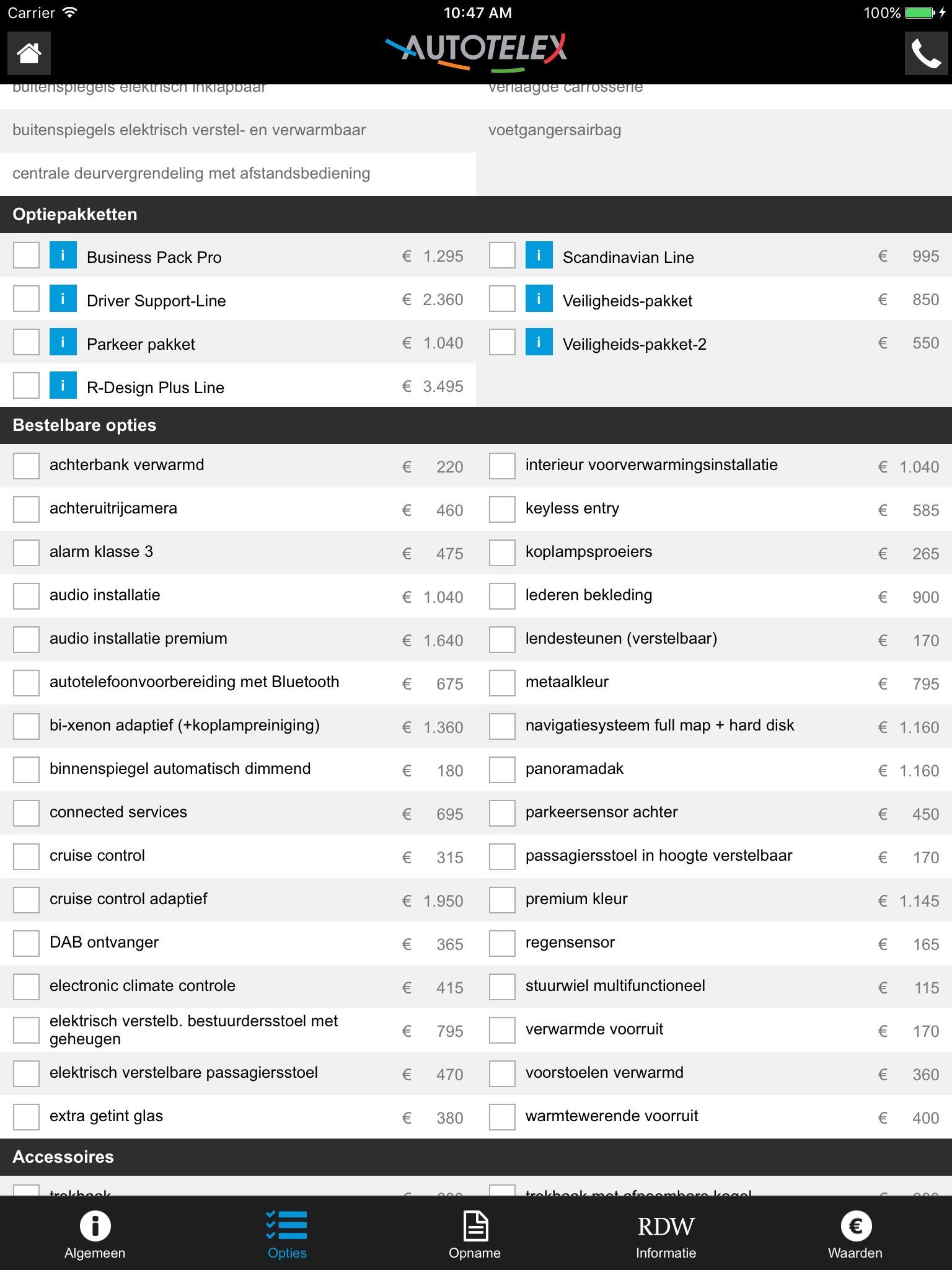 Autotelex screenshot 2