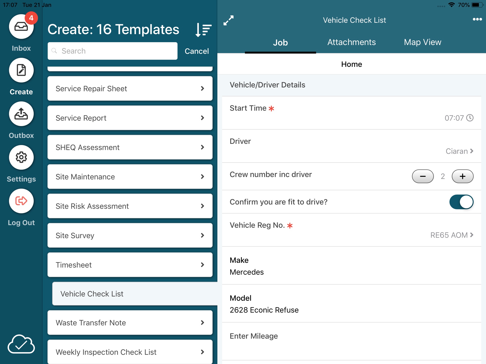 Footprint Workflow Management screenshot 3