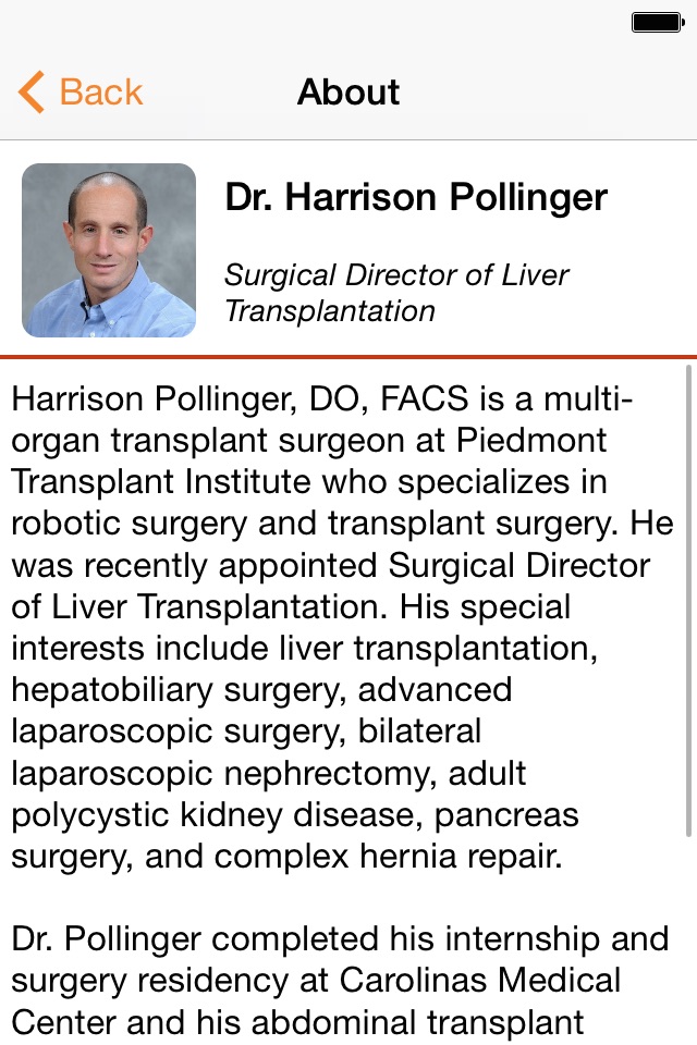 Piedmont Liver Transplant screenshot 2