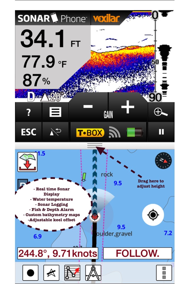 Marine Navigation-USA Lake Map screenshot 2