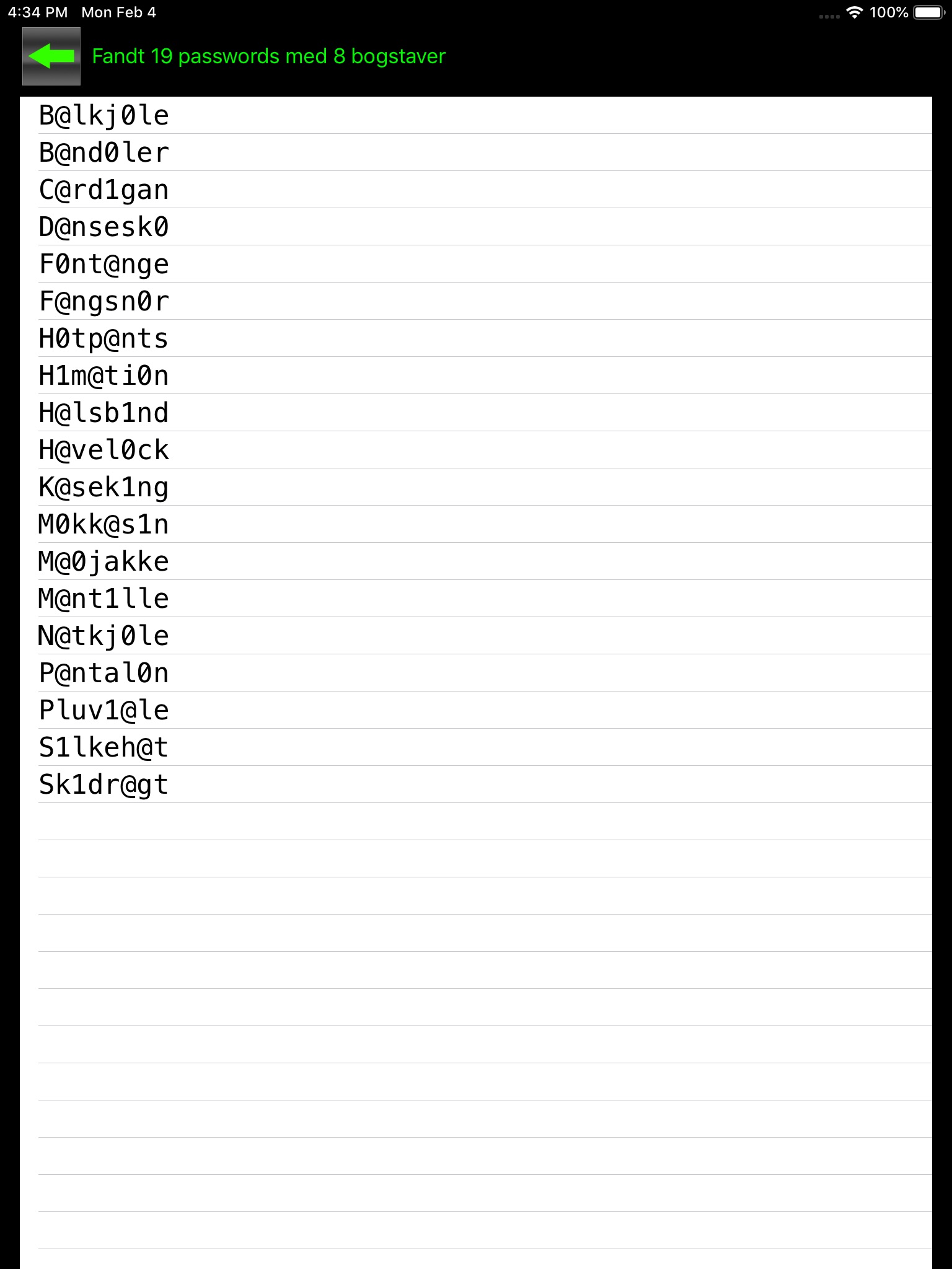 PassGen password generator DK screenshot 2