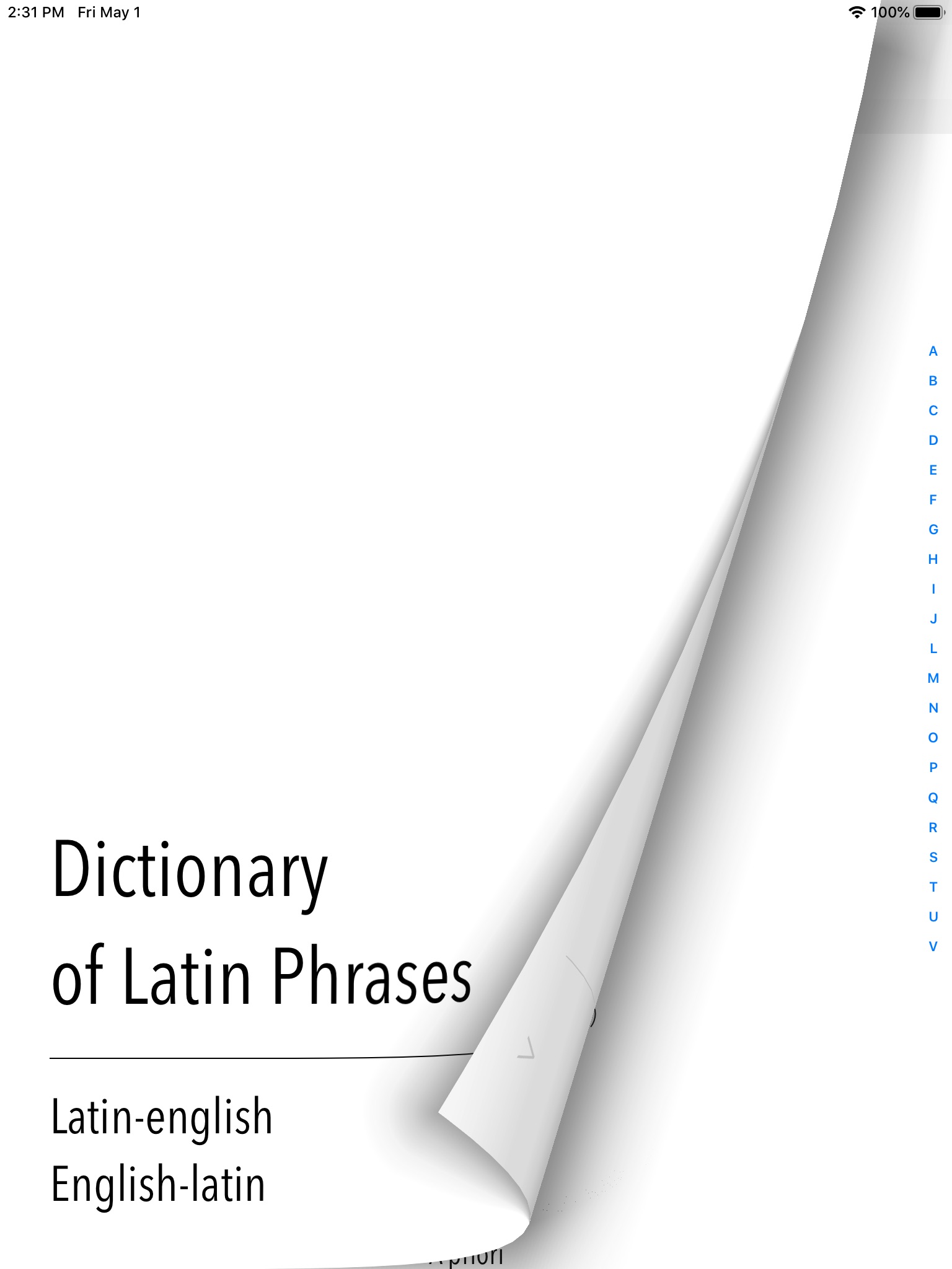 A Dictionary of Latin Phrases screenshot 2