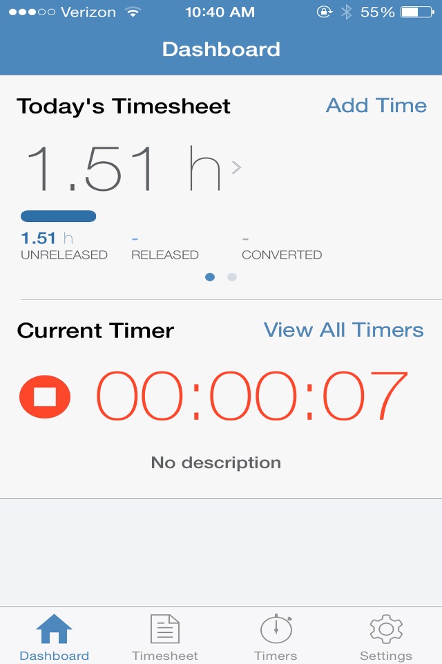 Intapp Time screenshot 2