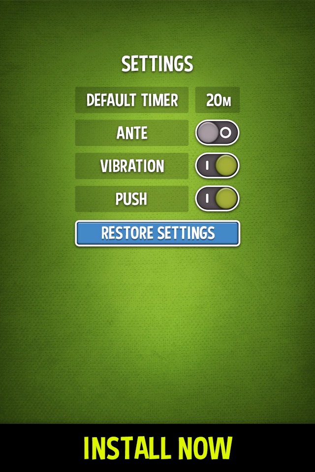 Poker Blind Timer - Offline screenshot 3