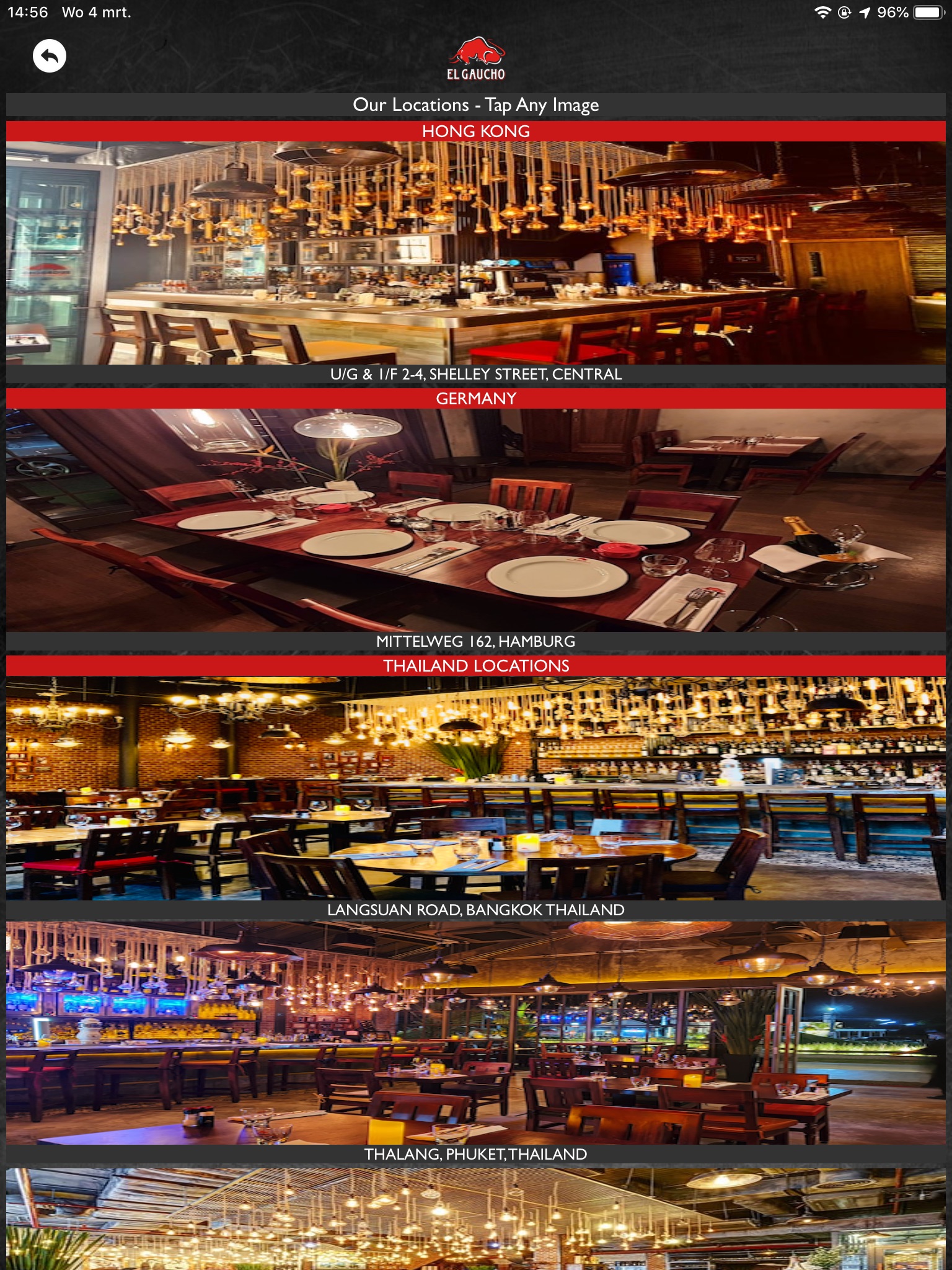 El Gaucho Steakhouse Asia screenshot 2