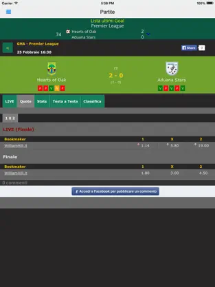 Screenshot 3 Diretta365 - Football Livescores iphone