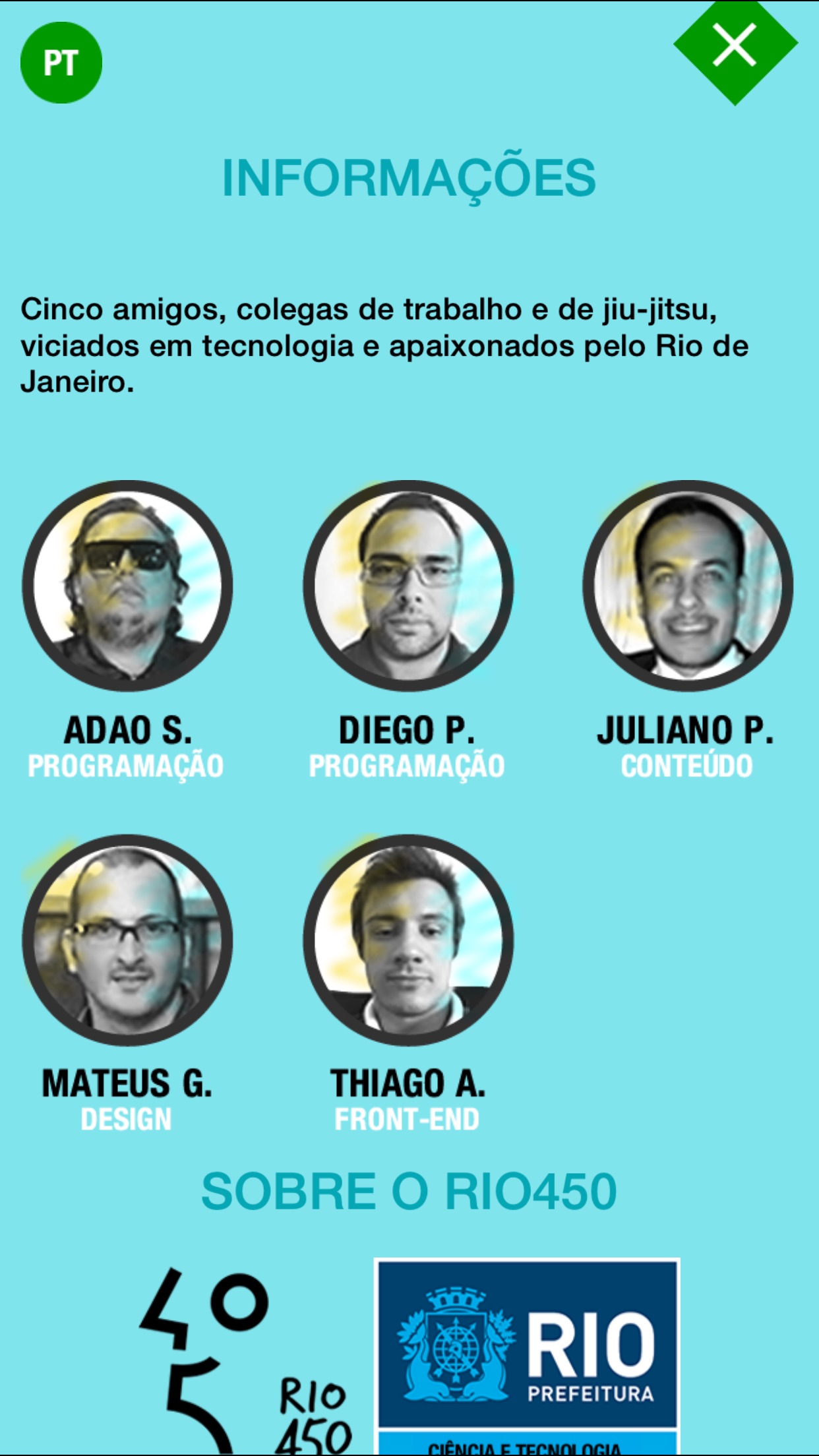 Screenshot do app Futebol na Praça