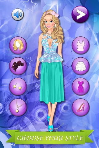 Blonde Girl Fashion Hairstyle. Dress up game for girls and kids. screenshot 2