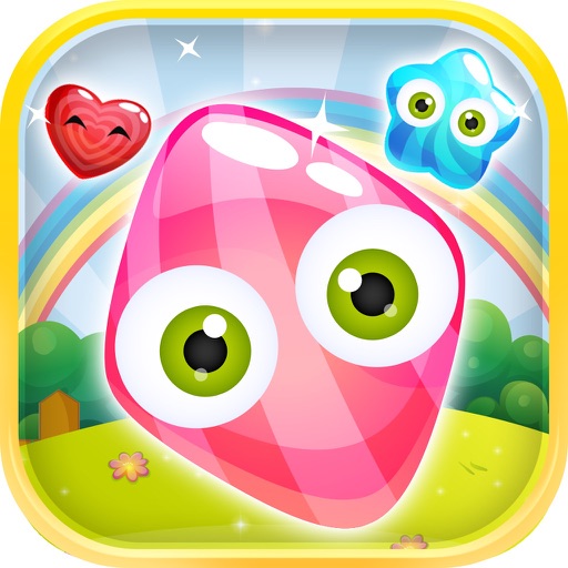 Jelly Blaze Star Mania - Match-3 in Moshling Rescue Free icon