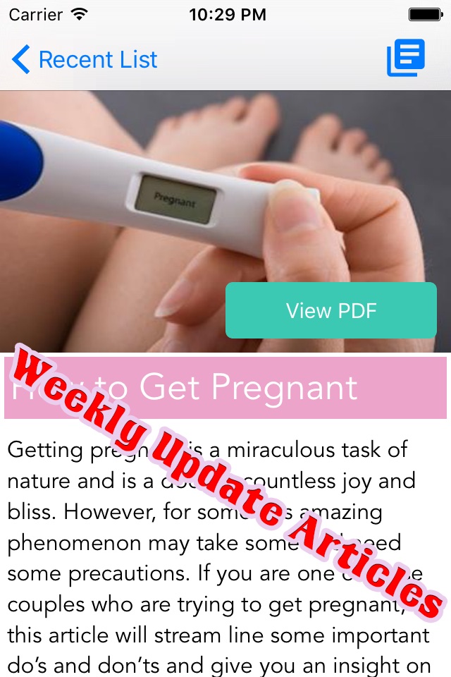 Pregnancy Lover - Pregnancy Tips By Week Update for Your Expect Planner screenshot 2