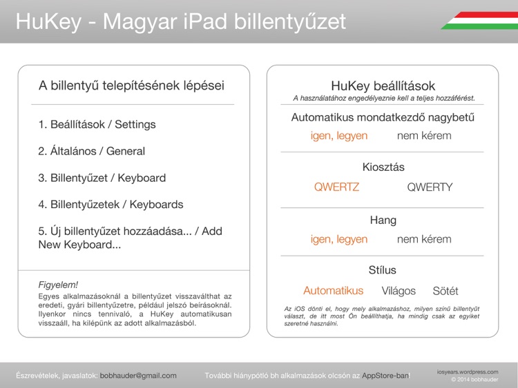 HuKey - Magyar Billentyűzet