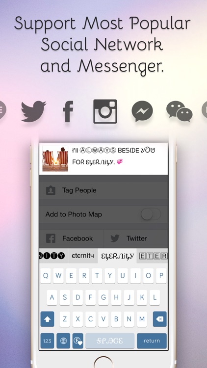 Cute Fonts Keyboard Extension - Type with Cool & Awesome Fonts Keyboard Changer for iOS 8 screenshot-4