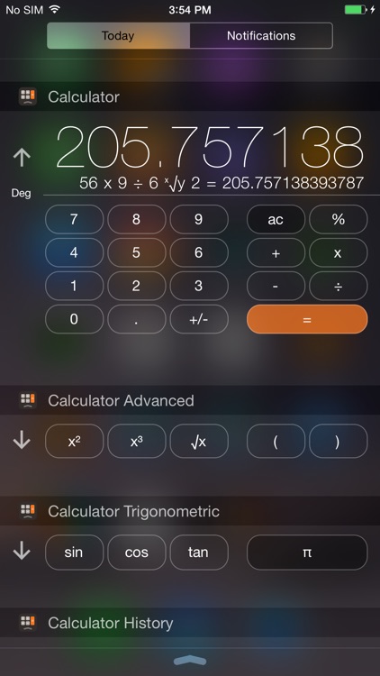 Calculator Widget Pro