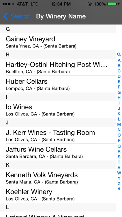 Central Coast Winery Finder
