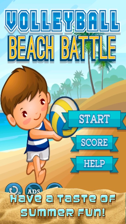 A Volleyball Beach Battle Summer Sport Game