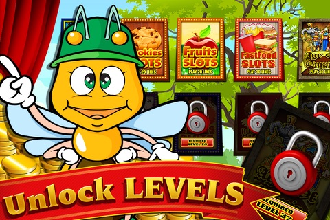 Adventure of the Sweet Honey Bee of Life Bug Vegas Slots screenshot 4