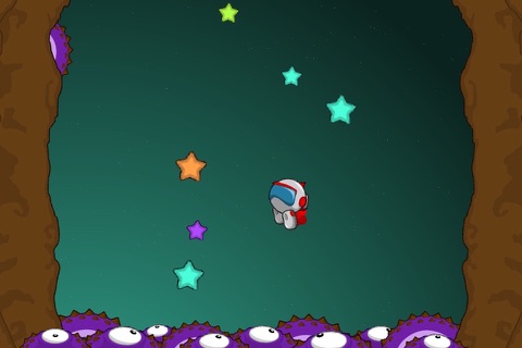 Astro Bouncer - Collect stars, and bounce around from wall to wall, but don't touch the spikes! screenshot 3