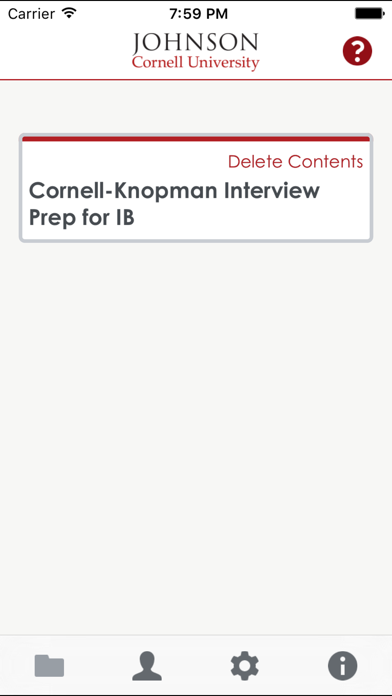 How to cancel & delete Cornell-Knopman Interview Prep for IB from iphone & ipad 1