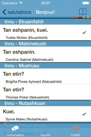 Innu Conversation screenshot 3