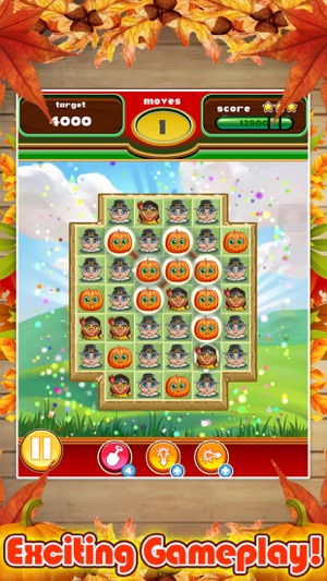 Thanksgiving Match 3 Fall Puzzle Game FREE(圖4)-速報App